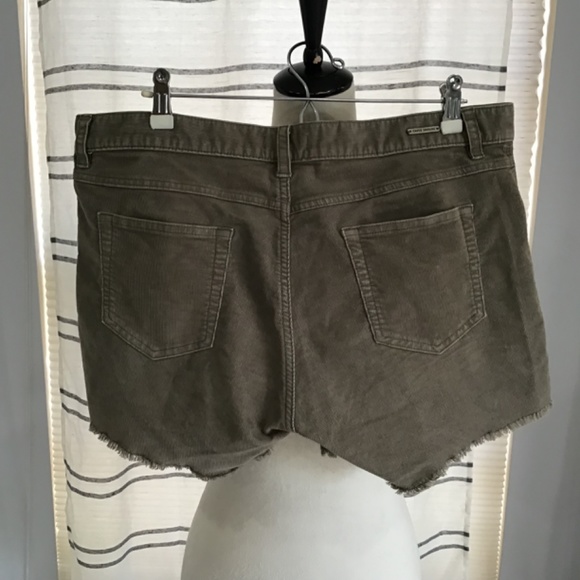 Carve Design Women Size 10 Dogtown Oahu Gray Corduroy Fringe Short Casual Comfy - Picture 4 of 8